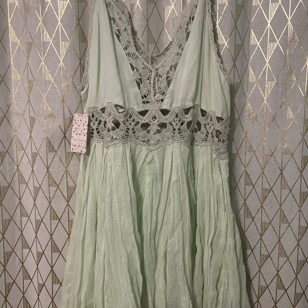 Free People Mint Lace Dress